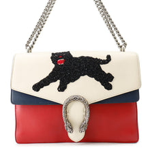 Load image into Gallery viewer, GUCCI Dionysus ChainShoulder Bag White/Blue/Red403348 Leather
