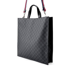 Load image into Gallery viewer, GUCCI GG Supreme 2way Tote Bag Black495559 GG Supreme Leather
