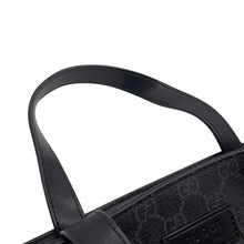 Load image into Gallery viewer, GUCCI GG Supreme 2way Tote Bag Black495559 GG Supreme Leather
