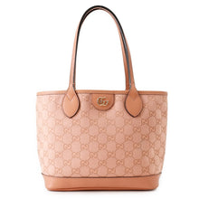 Load image into Gallery viewer, GUCCI Ophidia GGSmall Tote Bag Pink742102 525040 GG Canvas Leather
