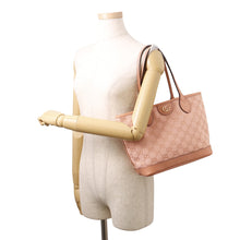 Load image into Gallery viewer, GUCCI Ophidia GGSmall Tote Bag Pink742102 525040 GG Canvas Leather

