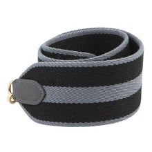 Load image into Gallery viewer, HERMES Shoulder Strap Gray/Black Togo Leather Canvas

