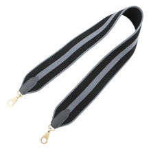 Load image into Gallery viewer, HERMES Shoulder Strap Gray/Black Togo Leather Canvas
