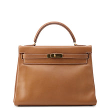 Load image into Gallery viewer, HERMES Kelly Retourne Gold Courchevel Size 32
