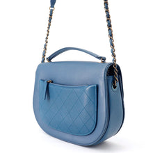将图像加载到图库查看器中，CHANEL Coco Curve Chain Shoulder Bag BlueA93460 Calf Leather
