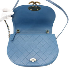 将图像加载到图库查看器中，CHANEL Coco Curve Chain Shoulder Bag BlueA93460 Calf Leather
