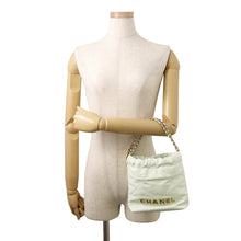 Load image into Gallery viewer, CHANEL CHANELL22 ChainShoulder Bag Light GreenAS3980 Shiny Calf Leather Size Mini
