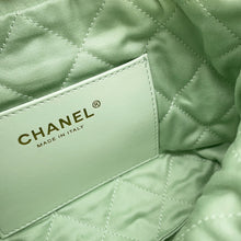 Load image into Gallery viewer, CHANEL CHANELL22 ChainShoulder Bag Light GreenAS3980 Shiny Calf Leather Size Mini
