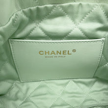Load image into Gallery viewer, CHANEL CHANELL22 ChainShoulder Bag Light GreenAS3980 Shiny Calf Leather Size Mini
