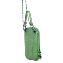 Load image into Gallery viewer, Dior Cannage Shoulder Phone Pouch Jade GreenS08724NEE_M69H Lambskin

