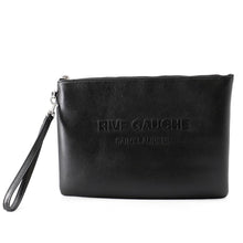 Load image into Gallery viewer, SAINT LAURENT PARIS Rive Gauche Clutch Bag Black581369CWTFE1000 Leather
