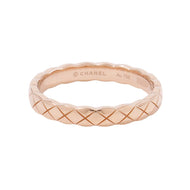 CHANEL Coco Crush Collection Ring Size 58/#18 MiniJ11785 18K Pink Gold