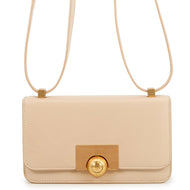 Bottega Veneta The Classic Shoulder Bag Beige Leather Size Mini