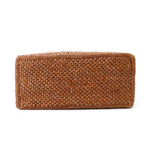 将图像加载到图库查看器中，LOEWE Font Tote 2WAY Snafujita Collaboration Brown Raffia Size Small

