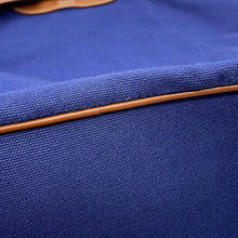 Load image into Gallery viewer, MIUMIU Logo Backpack Blue/Brown5BZ042 Canvas
