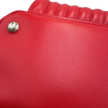 将图像加载到图库查看器中，PRADA Diagram Backpack Red1BZ030 Leather
