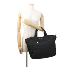 Load image into Gallery viewer, PRADA 2WAY Tote Bag BlackBR4376 Nylon
