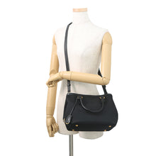 将图像加载到图库查看器中，PRADA Jacquard Logo 2-Way Handbag Black1BA172_UCW_F0002 Canvas Leather
