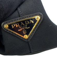 将图像加载到图库查看器中，PRADA Jacquard Logo 2-Way Handbag Black1BA172_UCW_F0002 Canvas Leather
