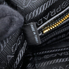 将图像加载到图库查看器中，PRADA Jacquard Logo 2-Way Handbag Black1BA172_UCW_F0002 Canvas Leather
