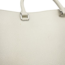 将图像加载到图库查看器中，PRADA Saffiano Leather Embossed Logo 2-Way Tote Bag White2VG084 Leather
