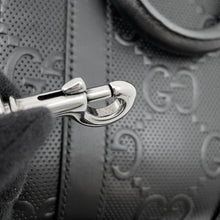 Load image into Gallery viewer, GUCCI GG Embossed 2-Way Handbag Black696010 Leather
