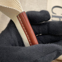 Load image into Gallery viewer, Chloe Woody Tote Bag White/BrownCHC22AS383I2690U Canvas Calf Leather

