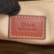 Load image into Gallery viewer, Chloe Woody Tote Bag White/BrownCHC22AS383I2690U Canvas Calf Leather
