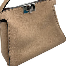 将图像加载到图库查看器中，FENDI Peekaboo Selleria Essentially Beige8BN302 AZTV Leather Size Mini
