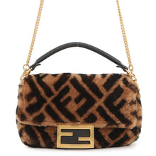 Load image into Gallery viewer, FENDI Zucca mamma bucket Brown/Black8BS017 A8HP Mouton Leather
