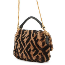 Load image into Gallery viewer, FENDI Zucca mamma bucket Brown/Black8BS017 A8HP Mouton Leather
