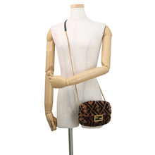 Load image into Gallery viewer, FENDI Zucca mamma bucket Brown/Black8BS017 A8HP Mouton Leather
