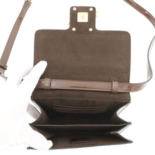将图像加载到图库查看器中，FENDI Calligraphy Shoulder Bag Brown8BT317 A5AU Patent Leather
