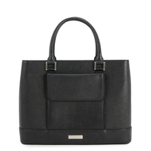 Load image into Gallery viewer, BURBERRY Nova Check Tote Bag Black Leather
