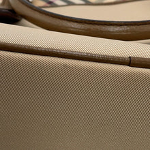 将图像加载到图库查看器中，BURBERRY Nova Check Tote Bag Beige Canvas
