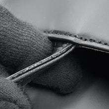 将图像加载到图库查看器中，BURBERRY Nova Check Shoulder Bag Black Leather Canvas
