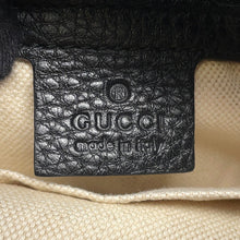 将图像加载到图库查看器中，GUCCI Soho Drawstring BagBackpack Black368587 493075 Leather
