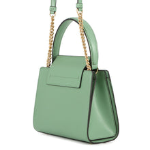 将图像加载到图库查看器中，Ferragamo Vala ribbon 2wayChainShoulder Bag Light Green21I282 Leather
