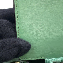 将图像加载到图库查看器中，Ferragamo Vala ribbon 2wayChainShoulder Bag Light Green21I282 Leather
