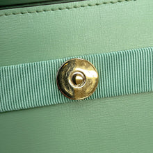 将图像加载到图库查看器中，Ferragamo Vala ribbon 2wayChainShoulder Bag Light Green21I282 Leather
