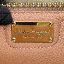 Load image into Gallery viewer, Ferragamo Amy Gancini Tote Bag Pink/Gold21F216 Leather

