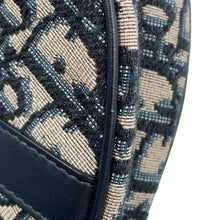 Load image into Gallery viewer, Dior Oblique Saddlebag Navy/BeigeM0447CTZQ_M928 Canvas Leather Size Mini
