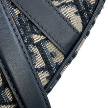 Load image into Gallery viewer, Dior Oblique Saddlebag Navy/BeigeM0447CTZQ_M928 Canvas Leather Size Mini
