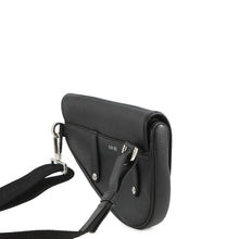 将图像加载到图库查看器中，Dior Saddle Crossbody Bag Black Leather
