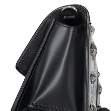 将图像加载到图库查看器中，JIMMY CHOO Pyxis Chain Shoulder Bag Black Crocodile Embossed Leather Size Mini
