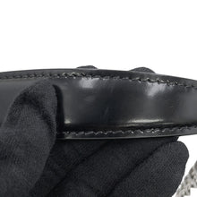 将图像加载到图库查看器中，JIMMY CHOO Pyxis Chain Shoulder Bag Black Crocodile Embossed Leather Size Mini

