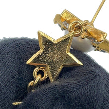 Load image into Gallery viewer, CHANEL Star motif long earrings Gold Gold Plated Faux Pearl Rhinestone
