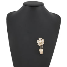 将图像加载到图库查看器中，CHANEL Flower motif BroochABA573 Metal Rhinestone Faux Pearl
