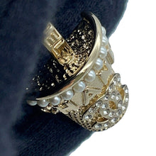 将图像加载到图库查看器中，CHANEL Flower motif BroochABA573 Metal Rhinestone Faux Pearl
