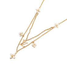 Load image into Gallery viewer, LOUIS VUITTON LV Flora Gram NecklaceM00981 Gold Plated Resin
